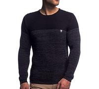 Carisma Herren - Strickpullover 7288 Streetwear Menswear Autumn/Winter Knit Knitwear Sweater CRSM CARISMA Fashion- Gr. XL, Black