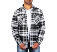 Carisma Herren warmes Flanell Holzfäller Karo Hemd Dicke weiche Qualität Regular fit kariert 8615, Grösse:3XL, Farbe:Schwarz (8525)