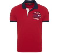 Carisma Kurzarm Poloshirt für Herren 100% Baumwolle ? Herren Polo Shirt mit Stickerei ? Angenehmes Regular Fit Shirt für Büro und Freizeit 4664 red L