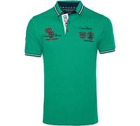 Carisma Kurzarm Poloshirt für Herren S, Grün 100% Baumwolle • Herren Polo Shirt mit Stickerei • Regular Fit Shirt mit angenehmen
