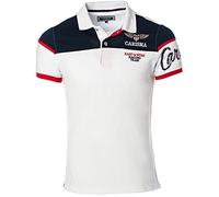 Carisma Kurzarm Poloshirt für Herren S, Weiß 100% Baumwolle • Herren Polo Shirt mit Stickerei • Regular Fit Shirt mit angenehmen Büro und Freizeit