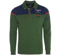 Carisma Langarm Poloshirt für Herren 4XL, Grün 100% Baumwolle • Herren Langarmshirt mit Stickerei • Angenehmes Regular Fit Longsleeve 3432 Khaki 4XL