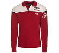 Carisma Langarm-Polo Herren rot, XL