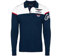 Carisma Langarm Poloshirt für Herren XXL, Blau 100% Baumwolle • Herren Langarmshirt mit Stickerei • Angenehmes Regular Fit Longsleeve 3432 Navy XXL