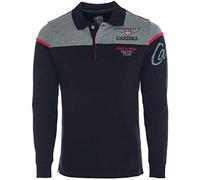 Carisma Langarm Poloshirt für Herren XXL, Schwarz 100% Baumwolle • Herren Langarmshirt mit Stickerei • Angenehmes Regular Fit Longsleeve 3432 Black XXL