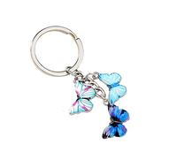 Caritierily Schlüsselanhänger Schutzengel Klein Schlüsselanhänger Schlüsselanhänger Farbe Tropfen Schlüsselanhänger Mode Anhänger Tasche Anhänger Schlüsselanhänger (D, One Size)