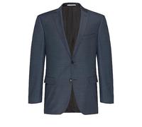 Carl Gross Sakko Herren Slim Fit Reverskragen Schurwolle blau, 52
