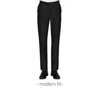 Carl Gross Hose Herren Slim Fit Schurwolle schwarz, 58