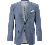 Carl Gross Slim Fit 2-Knopf-Sakko mit Woll-Anteil Modell 'Shelby' in Blau, Größe 58