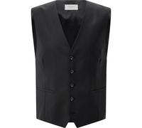 Carl Gross Weste Herren Slim Fit V-Ausschnitt schwarz, 58