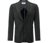 Carl Gross Sakko Herren Extra Slim Fit Reverskragen Jersey grau, 50