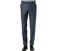 Carl Gross Hose Herren Slim Fit Schurwolle blau, 50