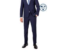 Carl Gross Hose Herren Slim Fit Wolle blau, 48