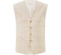 CARL GROSS - Karierte Weste beige - Gr. - 56