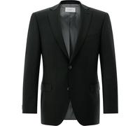Carl Gross Sakko Herren Slim Fit Reverskragen Wolle schwarz, 32