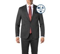 Carl Gross Sakko Herren Extra Slim Fit Reverskragen Jersey grau, 50
