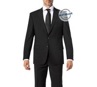 Carl Gross Sakko Herren Regular Fit Reverskragen Schurwoll-Stretch grau, 48