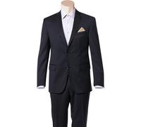 Carl Gross Sakko Herren Regular Fit Reverskragen Schurwolle blau, 98