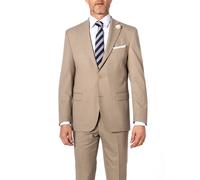 Carl Gross Sakko Herren Regular Fit Schurwolle beige, 28
