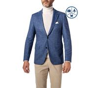 Carl Gross Sakko Herren Slim Fit Baumwoll-Stretch blau, 50