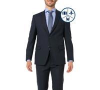 Carl Gross Sakko Herren Slim Fit Reverskragen Woll-Stretch blau, 118