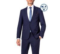 Carl Gross Wolle Herren Slim Fit Wolle blau, 56