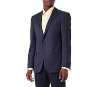 Carl Gross Sakko Herren Regular Fit Reverskragen Schurwolle blau, 58