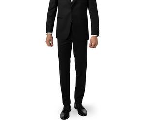 Carl Gross Smokinghose Herren Slim Fit Schurwolle schwarz, 30