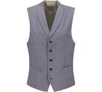Carl Gross Weste Herren Extra Slim Fit Schurwolle blau, 48