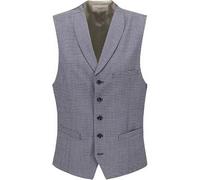 Carl Gross Weste Herren Extra Slim Fit Schurwolle blau, 58