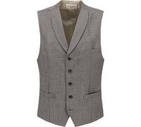 Carl Gross Weste Herren Extra Slim Fit Schurwolle Grau, 56 (XXL)