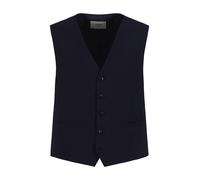 Carl Gross Weste Herren Slim Fit V-Ausschnitt blau, 30