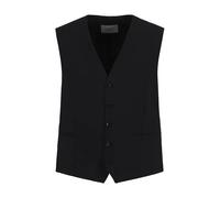 Carl Gross Weste Herren Slim Fit V-Ausschnitt schwarz, 110