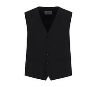 Carl Gross Weste Herren Slim Fit V-Ausschnitt schwarz, 52