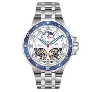 Carl von Zeyten -Kirchzarten Herrenuhr Silber Weiß Mondphase Saphirglas Automatik 46mm- CVZ0093WHMS