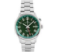 Carl von Zeyten CVZ0087GRMS Rench Automatik GMT silber grün Edelstahl Herren Uhr