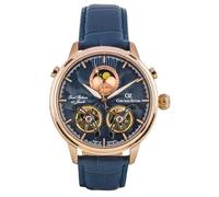 Automatikuhr CARL VON ZEYTEN "Durbach", blau, Armbanduhren, Herren, Armbanduhr, mechanische Uhr, Herren, Datum, Mondphase, Made in Germany (36976706-0) blau