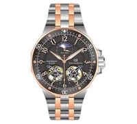 Carl von Zeyten -Kirchzarten Herrenuhr Bicolor Schwarz Mondphase Saphirglas Automatik 46mm- CVZ0093RBKM