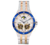 Carl von Zeyten -Kirchzarten Herrenuhr Bicolor Weiß Mondphase Saphirglas Automatik 46mm- CVZ0093RWHM
