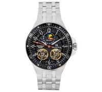 Carl von Zeyten -Kirchzarten Herrenuhr Silber Schwarz Mondphase Saphirglas Automatik 46mm- CVZ0093BKMS