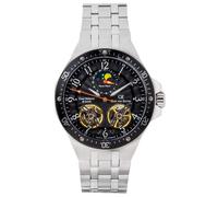 Carl von Zeyten -Kirchzarten Herrenuhr Silber Schwarz Mondphase Saphirglas Automatik 46mm- CVZ0093BKMS