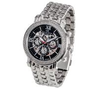 Carl von Zeyten -Kniebis Damenuhr Silber Schwarz Skelettuhrwerk Automatik 38mm- CVZ0062BKMS