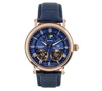 Carl von Zeyten -Murg Herrenuhr Blau Roségold Mondphase Saphirglas Automatik 46mm- CVZ0054RBSR