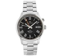 Carl von Zeyten -Rench Herrenuhr Silber Schwarz Zweite Zeitzone Saphirglas Automatik 46mm- CVZ0087BKMS