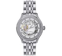 Carl von Zeyten -Seewald Damenuhr Silber Offene Unruh Saphirglas Automatik 38mm- CVZ0069WHMS