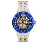 Carl von Zeyten -Urberg Herrenuhr Bicolor Blau Skelettuhrwerk Saphirglas Automatik 46mm- CVZ0094BLRM