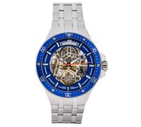 Automatikuhr CARL VON ZEYTEN "Urberg", silber (silberfarben, blau), Armbanduhren, Herren, Armbanduhr, Herrenuhr, Made in Germany, Mechanische Uhr (51492133-0) silberfarben, blau