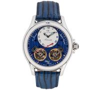 Carl von Zeyten -Waldhaus Herrenuhr Blau Silber Offene Unruh Saphirglas Automatik 46mm- CVZ0084SBLS