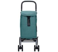 Carlett Einkaufstrolley Klappbar 63L Groß Einkaufswagen Klappbar Mit Kühlfach, 4 Räder, Abnehmbar, Wasserdicht, Griff Verstellbar, Shopping Trolley Foldable Shopping Cart XXL, Classic Duo, Dunkelcyan