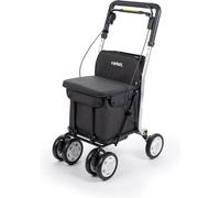 Carlett LETT900 Rollator und Einkaufstrolley in einem Grau Grau M